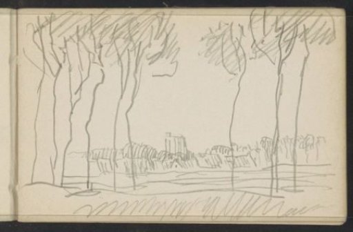 View of a village, possibly Damme