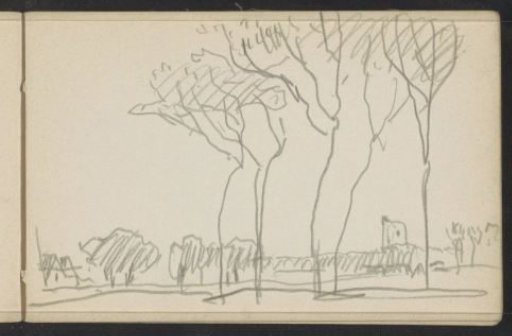 View of a village, presumably Damme