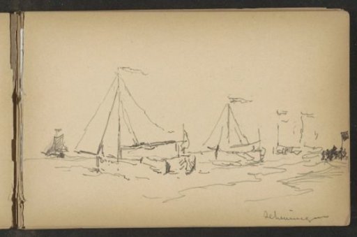 Sailing Ships Off the Coast of Scheveningen
