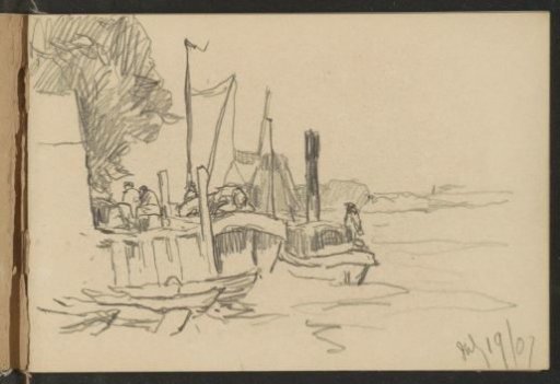 Sailing boats at a landing place