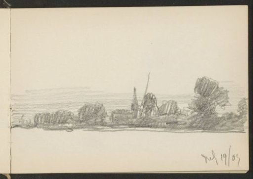View of a town or village on the water