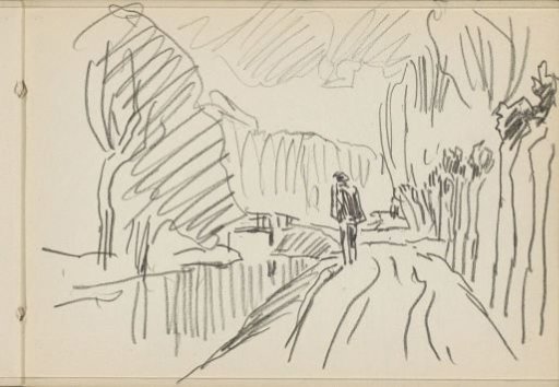 Man on a towpath