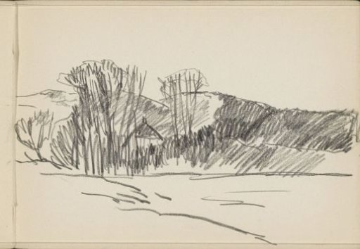 House in a hilly landscape