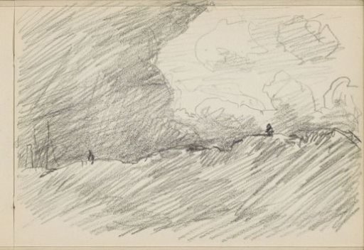 Two figures in the dunes