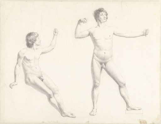Two male nude studies