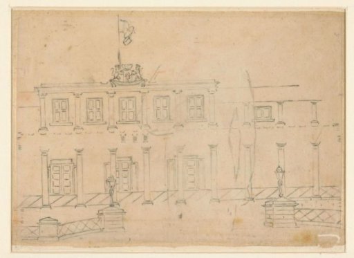 Facade of a government building