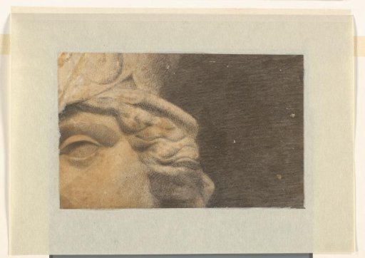Fragment of a larger drawing of a plaster model