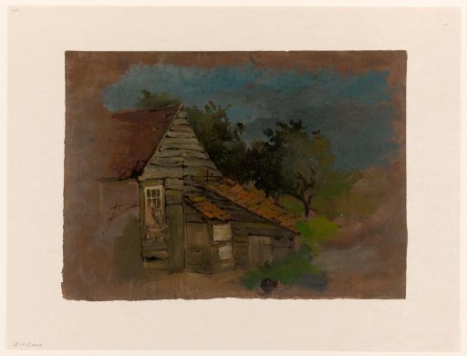 Farmhouse with a Small Shed
