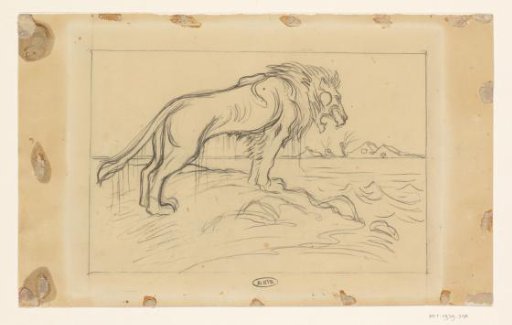 Design for a caricature on the Flood of 1906