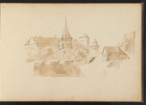 City view with four towers