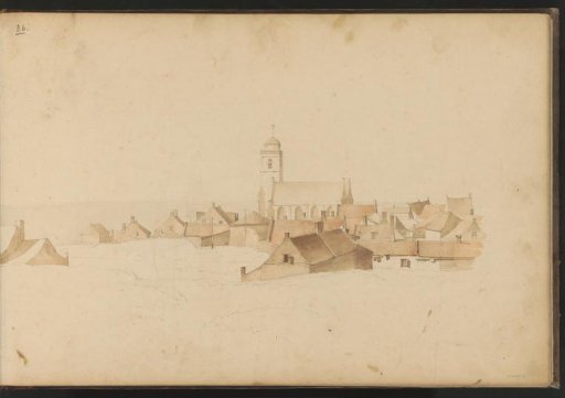 View of Katwijk aan Zee with the Old or Andrew's Church