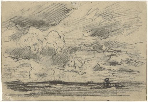 Landscape with threatening sky