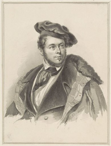 Self-portrait of Willem George Frederik Heijmans