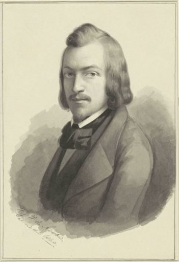 Self-Portrait of Nicolaas Johannes Wilhelmus de Roode