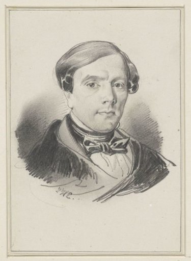 Portrait of the painter and decorator Jan Eduard de Vries