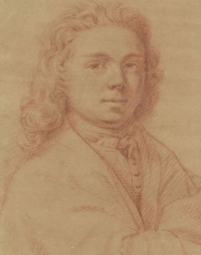 Self-portrait of the draughtsman Hendrik van der Vugt