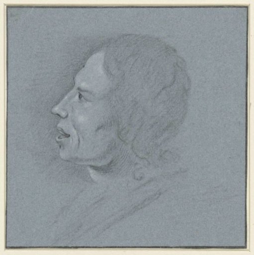 Self-portrait of the draftsman Johannes Ziesenis