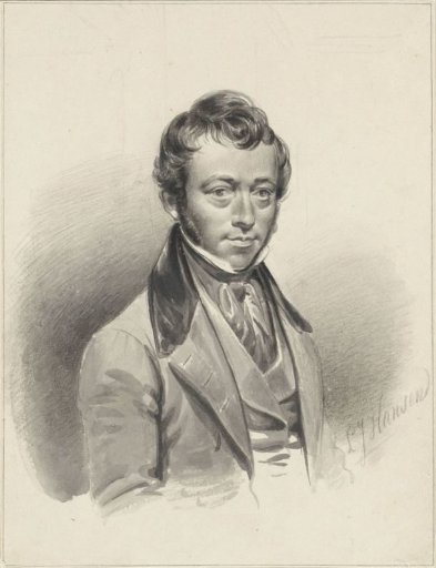 Self-portrait of Lambertus Johannes Hansen