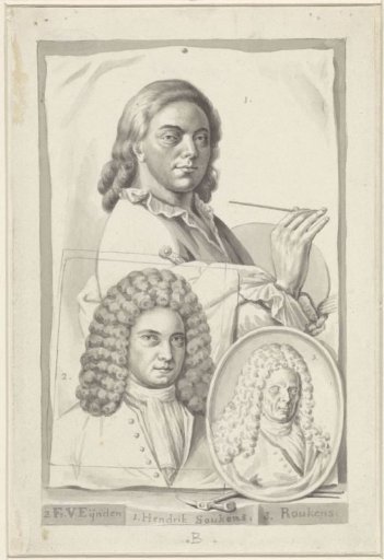 Portraits of Hendrik Soukens, Frans van Eynden and Roukens