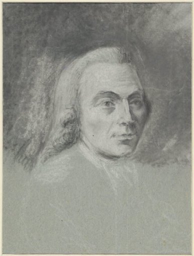 Self-portrait of Gerrit Zegelaar, with a wig