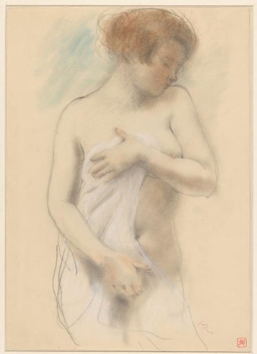 Standing nude woman