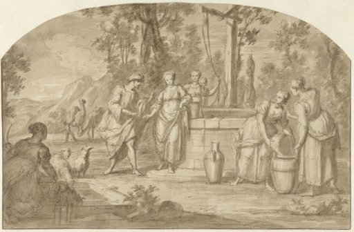 Eliezer and Rebekah at the Well