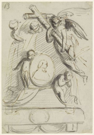 Design for a Tomb Monument for an Abbot or Bishop