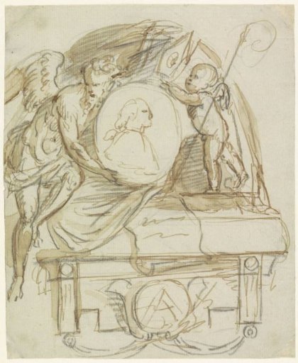 Design for a Tomb Monument for an Abbot or Bishop