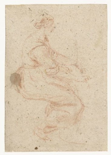 Study of a seated woman (H. Cecilia?)