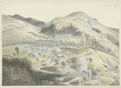 Landscape with monastery near Subiaco