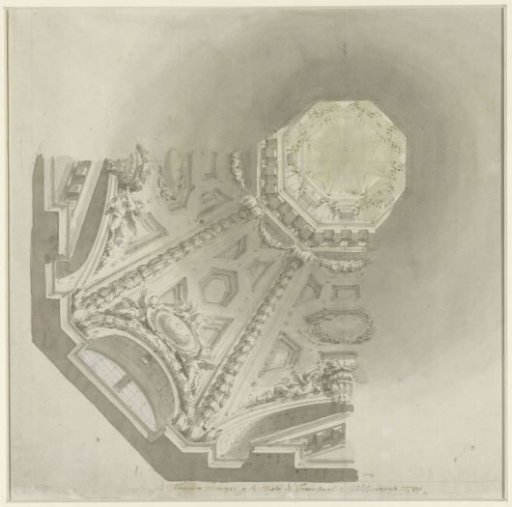 Design for the Interior of the Dome of a Franciscan Church in Bologna
