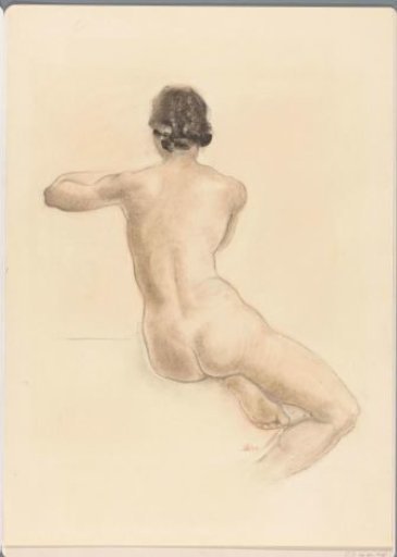 Seated nude woman