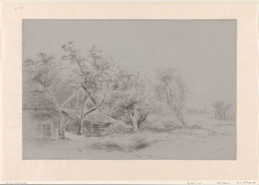 Farmhouses under trees near Velp