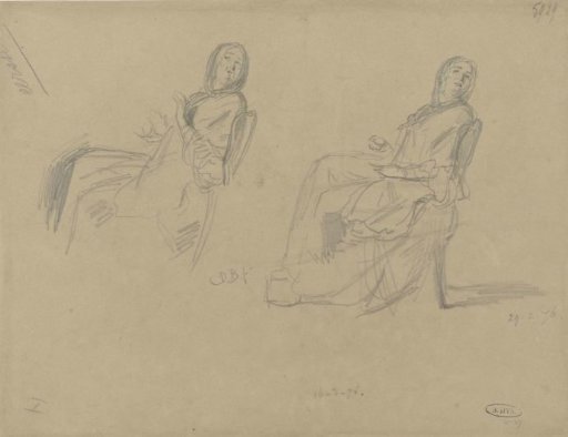 Two Studies of a Seated Woman