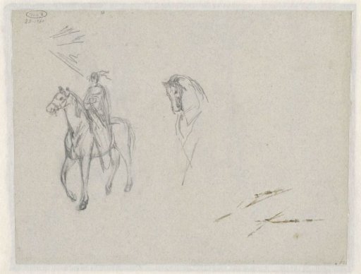Two studies of a horse