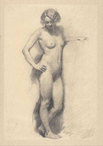 Standing Female Nude