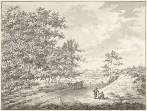 Dune landscape with a few figures