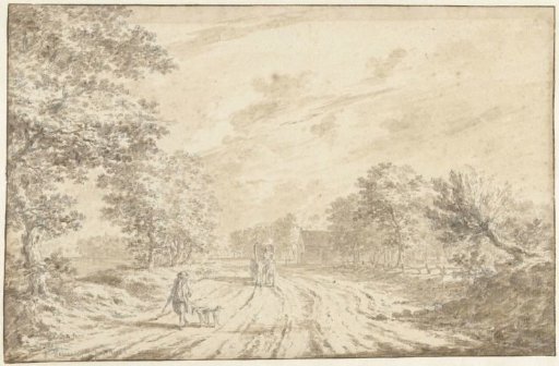 The Herenweg with the Post House