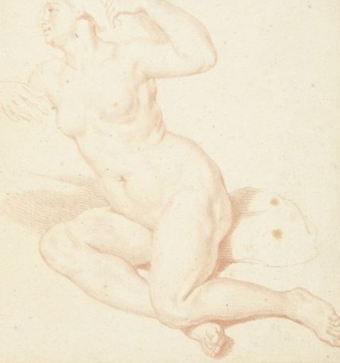 Study of a seated female nude