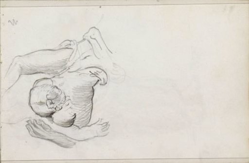 Figure with raised arms