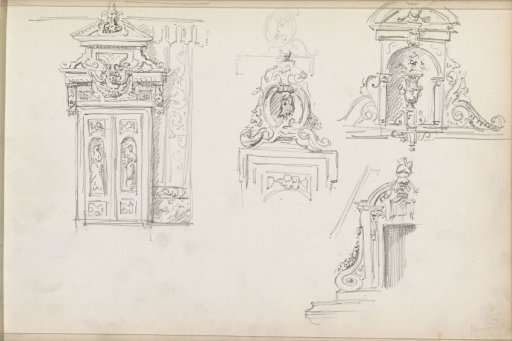 Architectural studies, possibly in Kampen