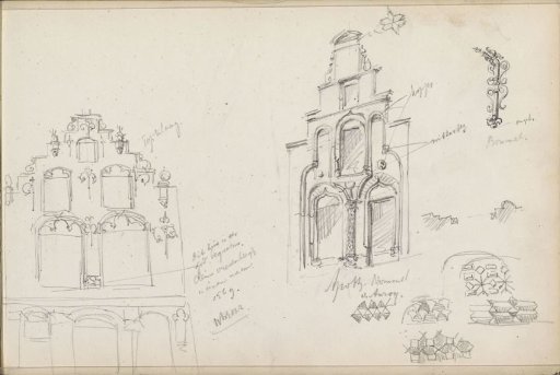 Stepped gables in Utrecht and Bommel