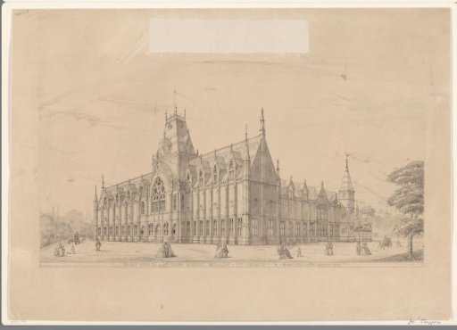 Design for the Rijksmuseum // Projet pour le Muzeum Koning Willem de Eerste a Amsterdam MDCCCLXIIII