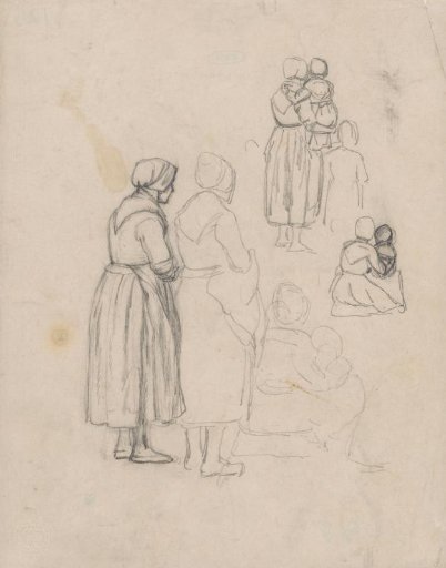 Figure studies of women and children