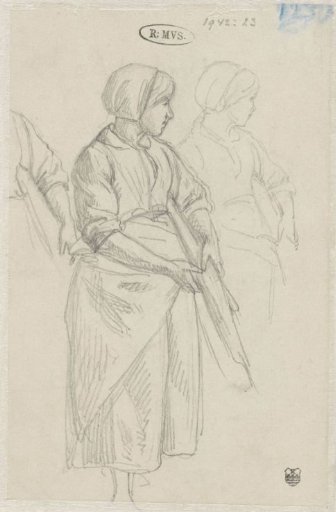 Several sketches of a girl