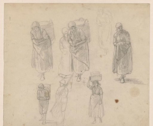 Study sheet with fishing women