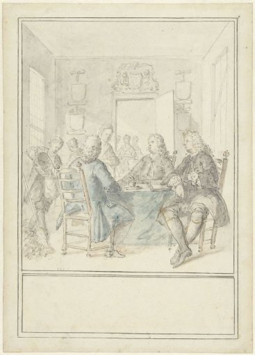 Interior of a regents' room or mayors' room