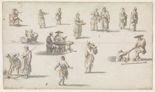 Study sheet with figures