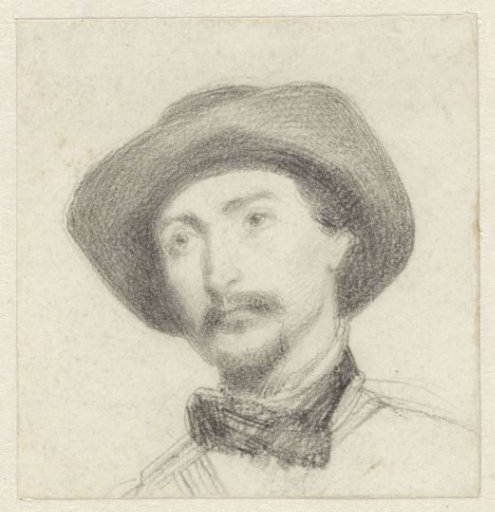 Portrait of a Man, Bust, with a Broad-Brimmed Hat