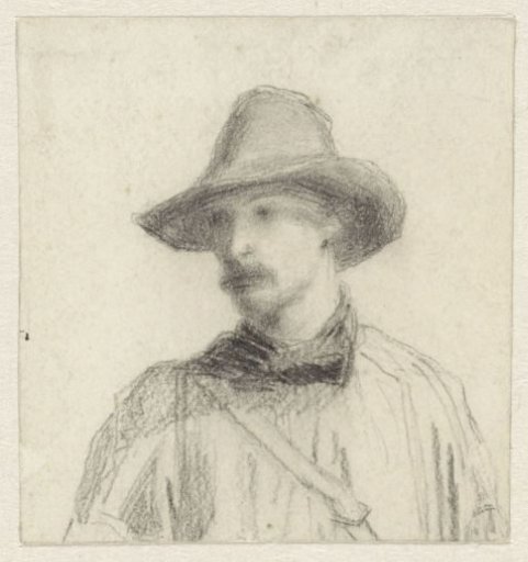 Portrait of a Man, Half-Length, with a Large Hat